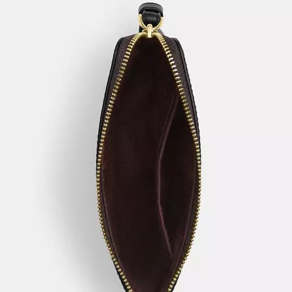 Coach Cosmic Coach Corner Zip Wristlet In Signature Canvas With Robot Print nwt - Picture 2 of 4